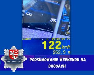Na zdjęciu widać pojazd BMW, którym kierujący przekroczył prędkość poza terenem zabudowanym.